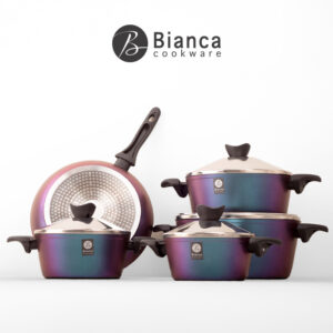 BIANCA GRANITE COOKWARE SET 9-PCS