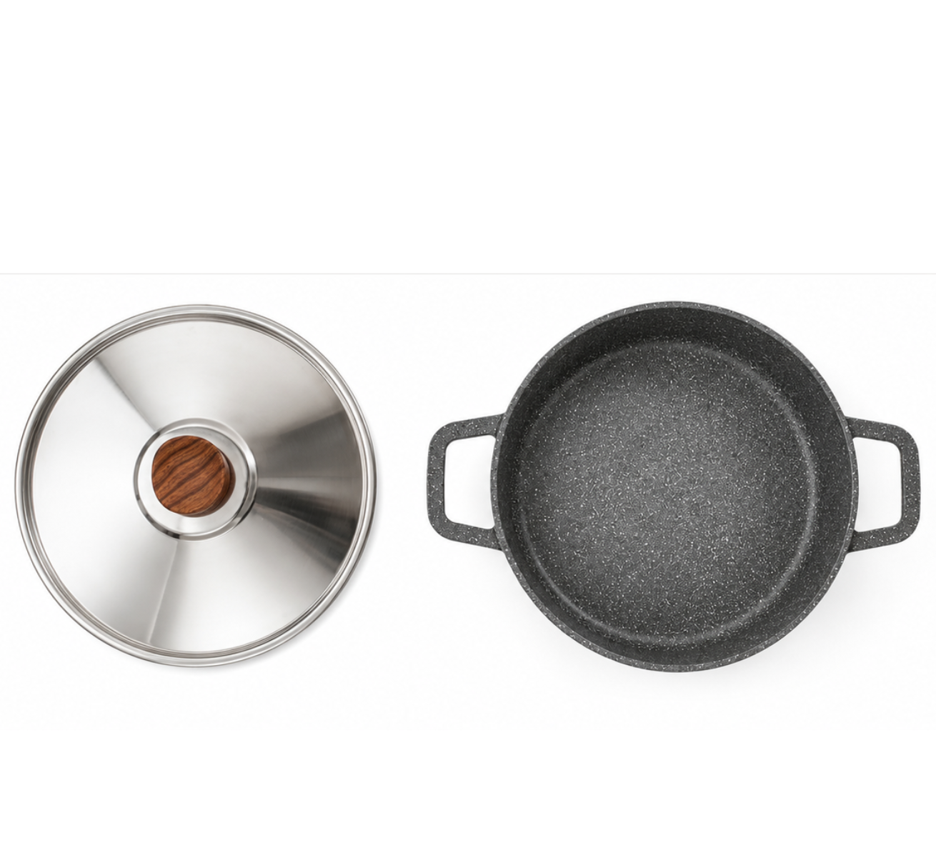 Bianca Malaga Granite Tray Set – 2 Pieces (26 cm, 28 cm) - Image 2