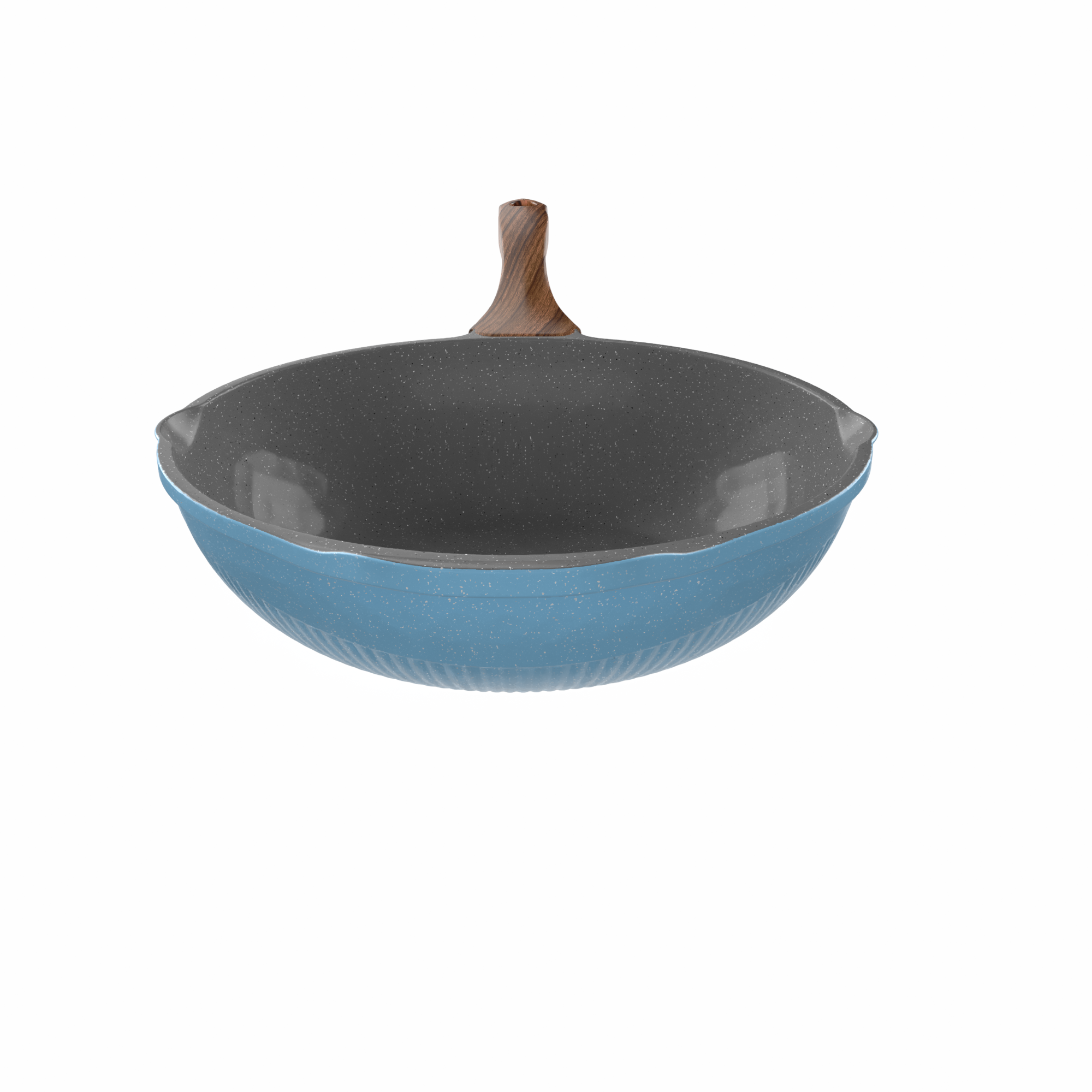 Bianca Die-Cast Granite Wok Pan – 28 cm - Image 2