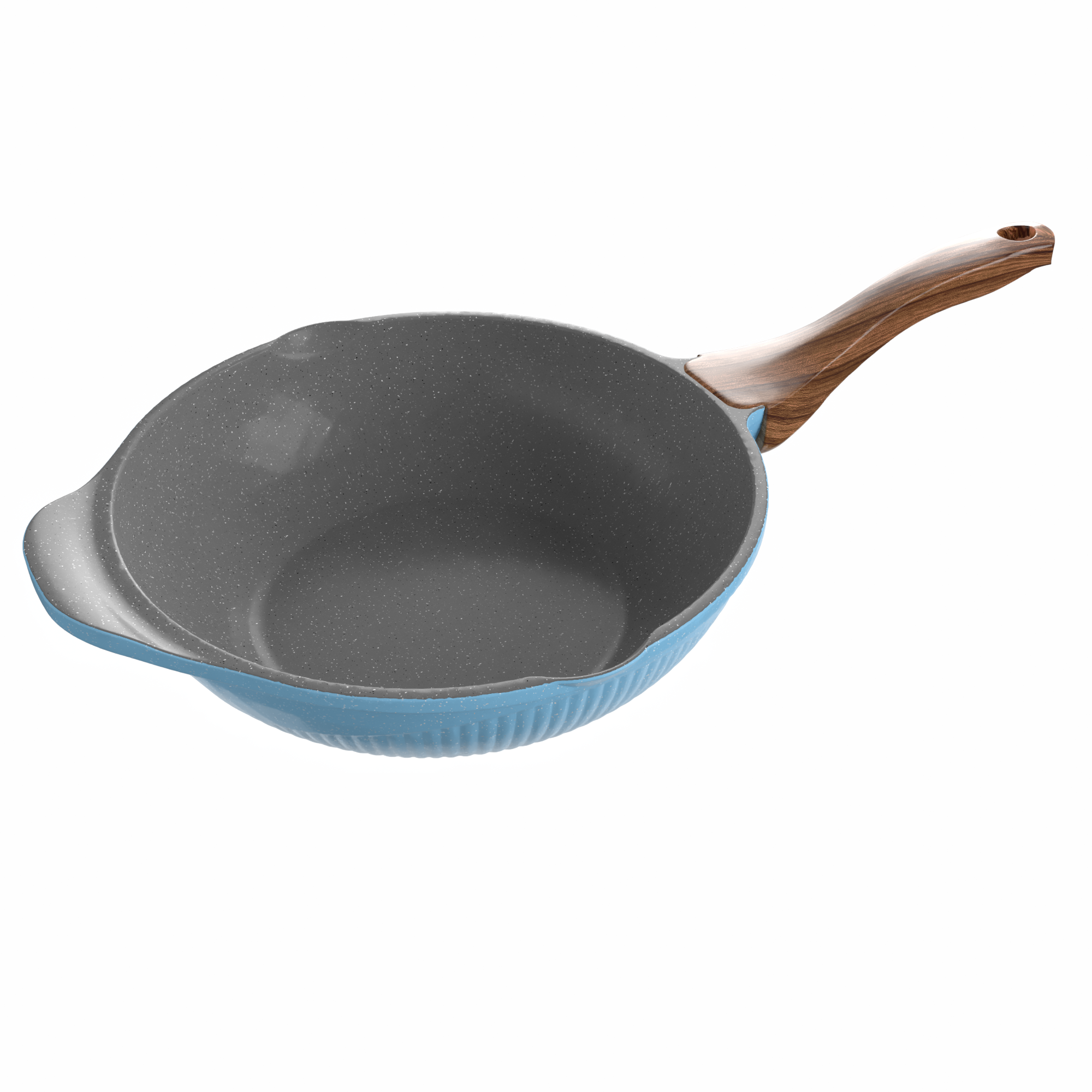 Bianca Die-Cast Granite Wok Pan – 28 cm - Image 3