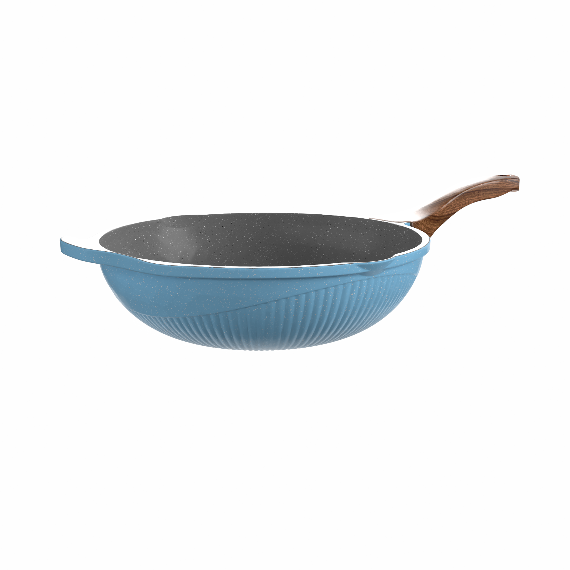 Bianca Die-Cast Granite Wok Pan – 28 cm - Image 8